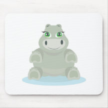 Baby Hippo Mouse Pads