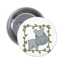 Baby Hippo T-shirts and Gifts Pin