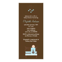 Baby in Crib Invitations