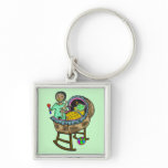 Baby In Crib With Toys