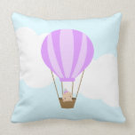 Baby in Hot Air Balloon {lavender} Pillows