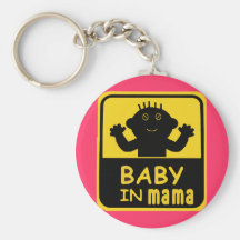baby in mama key chain