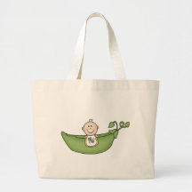Baby in Pea Pod Tote Bag