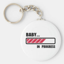 Baby in progress loading key chains