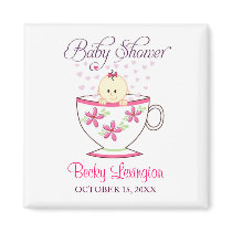 Baby in Tea Cup, Magnet Favours