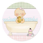 Baby In The Bath: Envelope Seals Stickers