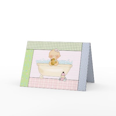 Baby In The Bath: Thank You Cards by occasionsforyou