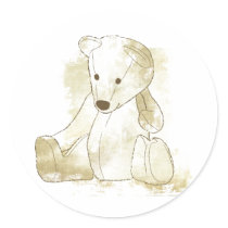 Baby Invitation or Favour Sticker