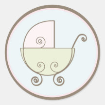 Baby Invitation or Favour Sticker