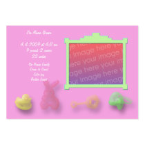 Baby Items Announcement Cards Business Card Template