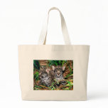 Baby jaguars tote bags