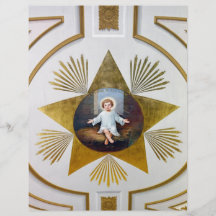 Baby Jesus decorative artwork Personalized Flyer