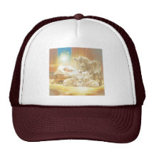 Baby Jesus Nativity with Lambs and Donkey Hat