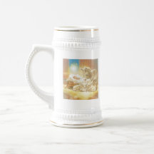 Baby Jesus Nativity with Lambs and Donkey Mug