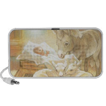 Baby Jesus Nativity with Lambs and Donkey Mp3 Speaker