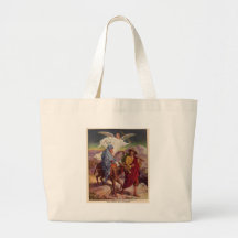 Baby Jesus on his way to Egypt Tote Bags