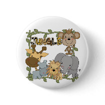 Baby Jungle Animals Tshirts and Gifts Pinback Buttons