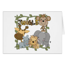 Baby Jungle Animals Tshirts and Gifts Cards
