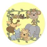 Baby Jungle Animals Tshirts and Gifts Stickers