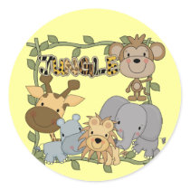 Baby Jungle Animals Tshirts and Gifts Stickers