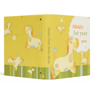 Baby Jungle Giraffe: Baby's First Year Photo Album by daphne1024
