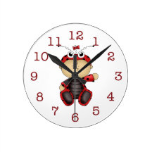 Baby Ladybug-Kid's Wall Clock