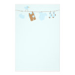 Baby Laundry (blue) Stationery Design