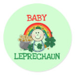 Baby Leprechaun Tshirts and Gifts Round Sticker