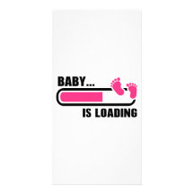 Baby loading photo card template