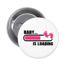 Baby loading pinback buttons
