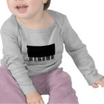 Baby Long Sleeved T-Shirt - Piano Keyboard
