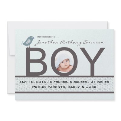 Baby Love - Photo Birth Announcement by PixiePrints
