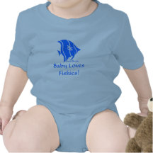 Baby Loves Fishies! Baby Bodysuit