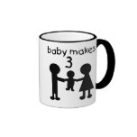 Baby Makes Three Coffee Mug