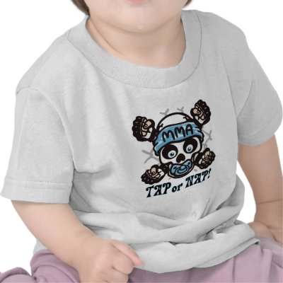 Baby MMA Skull and Binky Shirts by Cagefighter