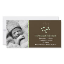 Baby Mobile Birth Announcements Picture Card