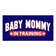 Baby Mommy In Training Photo Card Template