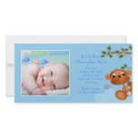 Baby Monkey PHOTO  Boy Birth Announcement Photo Greeting Card