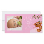Baby Monkey PHOTO  Girls Birth Announcement Photo Card