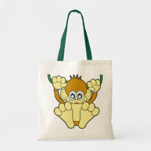 Baby Monkey Tote Bag