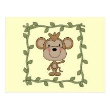 Baby Monkey Tshirts and Gifts Post Cards