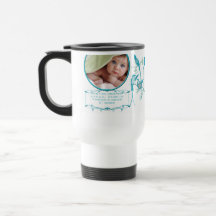 Baby Mug with Baby Photo Important Birth Stats