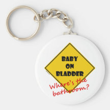 Baby on Bladder Key Chain
