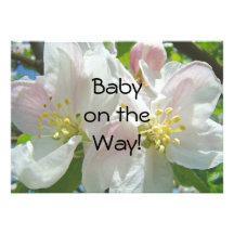 Baby on the Way! Blossoms Baby Shower Invitations