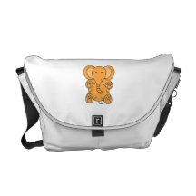 Baby orange elephant commuter bags