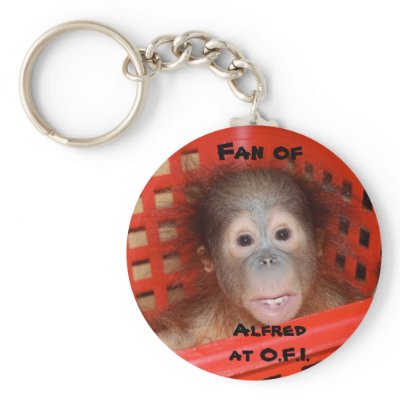 Baby Orangutan Alfred Key Chains by Rebecca_Reeder