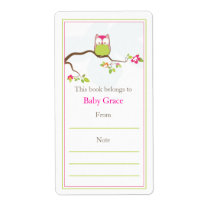 Baby Owl  Bookplate
