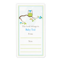 Baby Owl  Bookplate