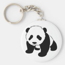 Baby Panda cub crawling towards you Keychain