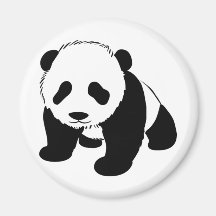 Baby Panda cub crawling towards you Magnets